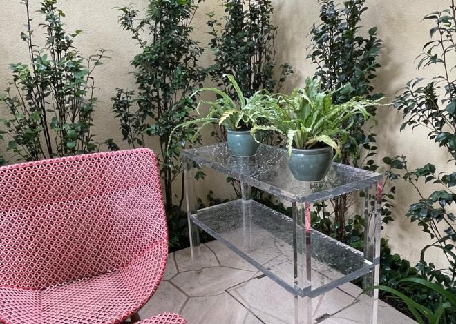 Como decorar o seu jardim com móveis de acrílico