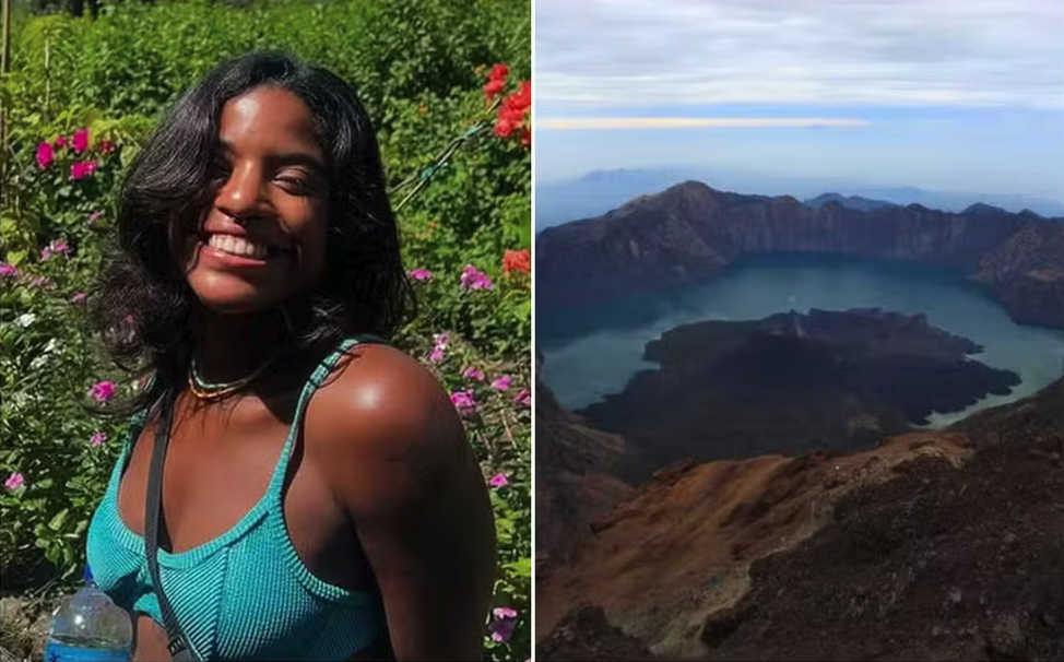 Corpo de Juliana Marins é resgatado em trilha do Monte Rinjani na Indonésia